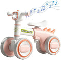 Baby Balance Bike for 1-3 Year Old Boys & Girls, Silent Wheels, with Colorful Lights & Music, Toddler Balance Bike for 12-36 Mon